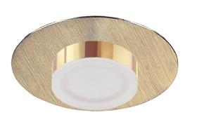 M8351/1  Marcel Recessed DownLight 4W LED IP44 Satin Gold